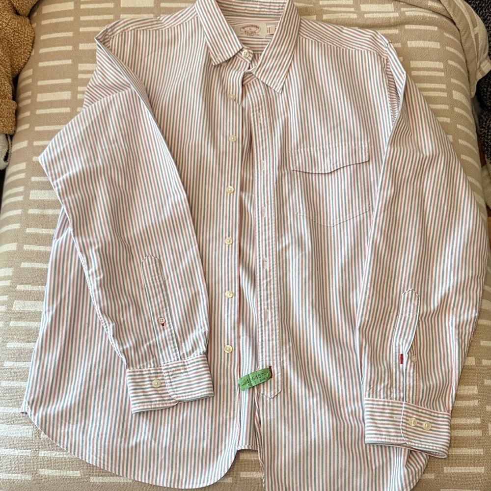 Brooks Brothers blue and red  Striped Oxford Shirt